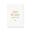 Kaart Mr & Mr | Goudfolie
