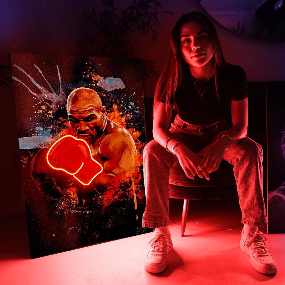 Iron Mike | Arte della parete a LED