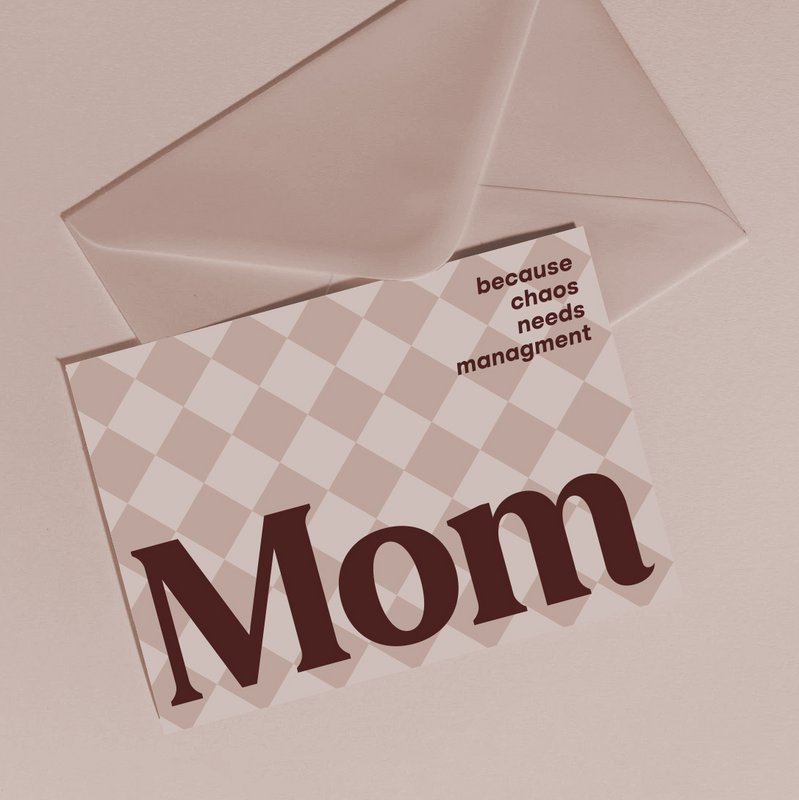 Tarjeta de administradora de mamá