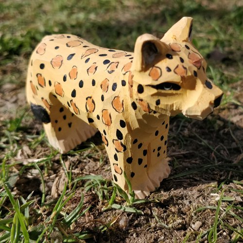 Wudimals® Wooden Leopard Animal Toy