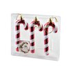 Santa Lila Set von 3 Bauer 4,5x12,5 cm