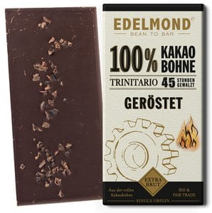 Tablet van 100% cacaobonen. Geroosterd. Biologisch & Eerlijk