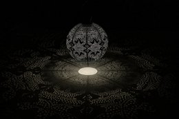 Lumiz Solar Lampion Marrakesh Round - Solarne oświetlenie ogrodowe - 30 cm - Taupe
