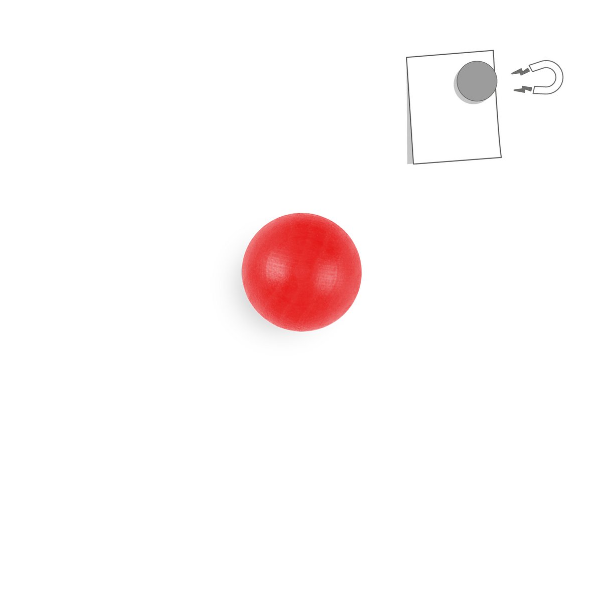 Bola magnética de madera pequeña - color