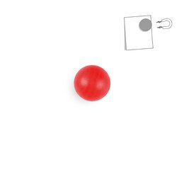 Petite boule magnétique en bois - couleur