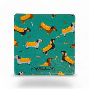 Dachshund Hot Dog Compact Mirror - Novelty Design