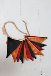 “Merry Christmas” velvet Garland, holiday home decor
