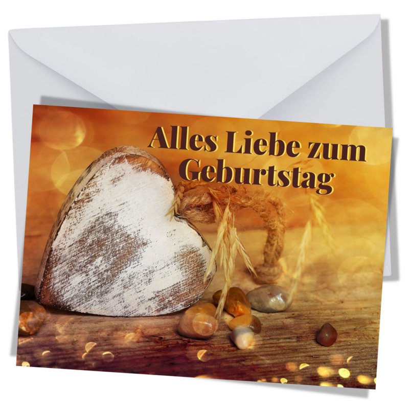 Birthday card, Happy Birthday postcard, birthday greeting card, DIN A6 greeting card, card size: 148x105 mm FSC paper