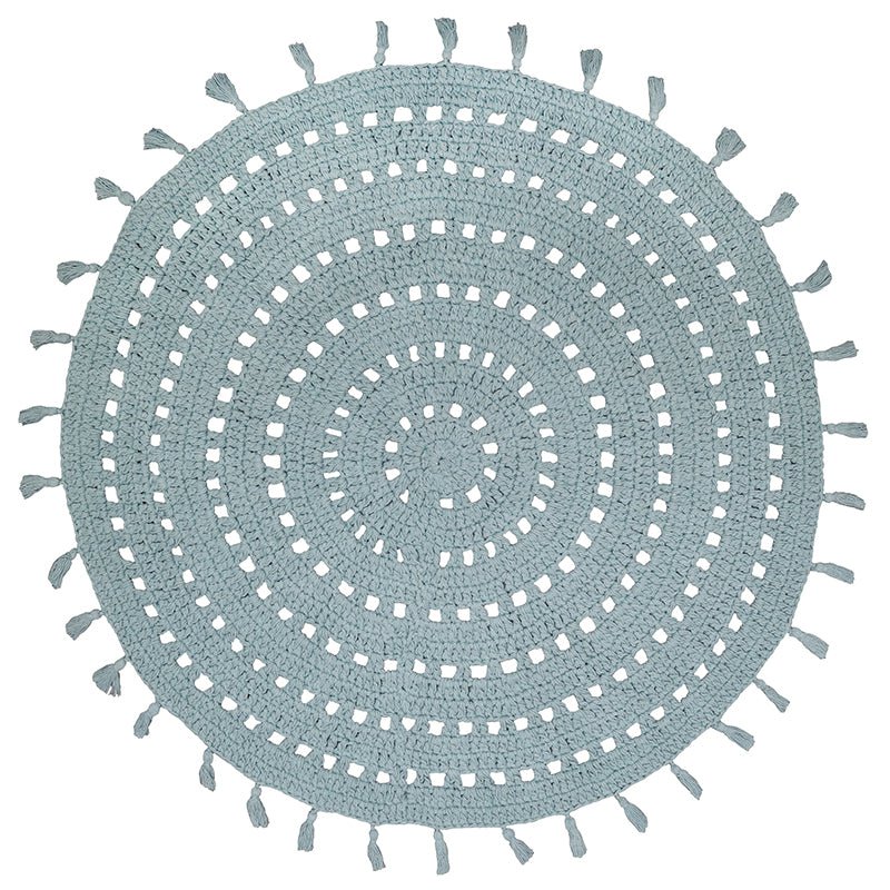 NILA VERT PALE crochet children's rug
