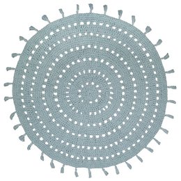 NILA VERT PALE crochet children's rug