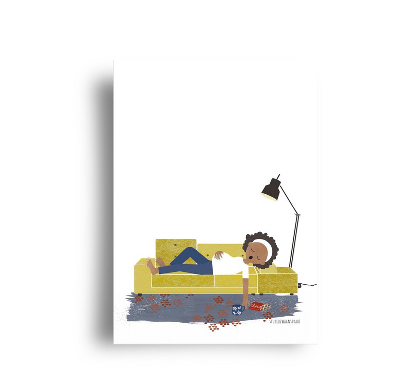 Postkarte - Serie 'Bäuche' - Polder Sofa