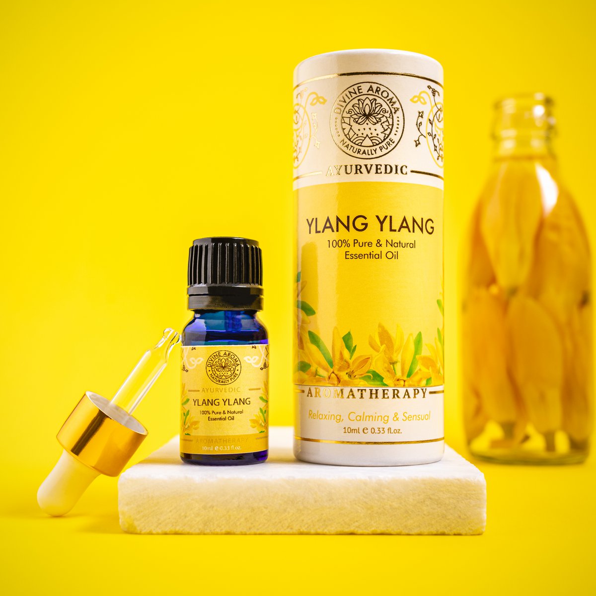 Aceite esencial de Ylang-Ylang l 10ml l 100% Puro y Natural