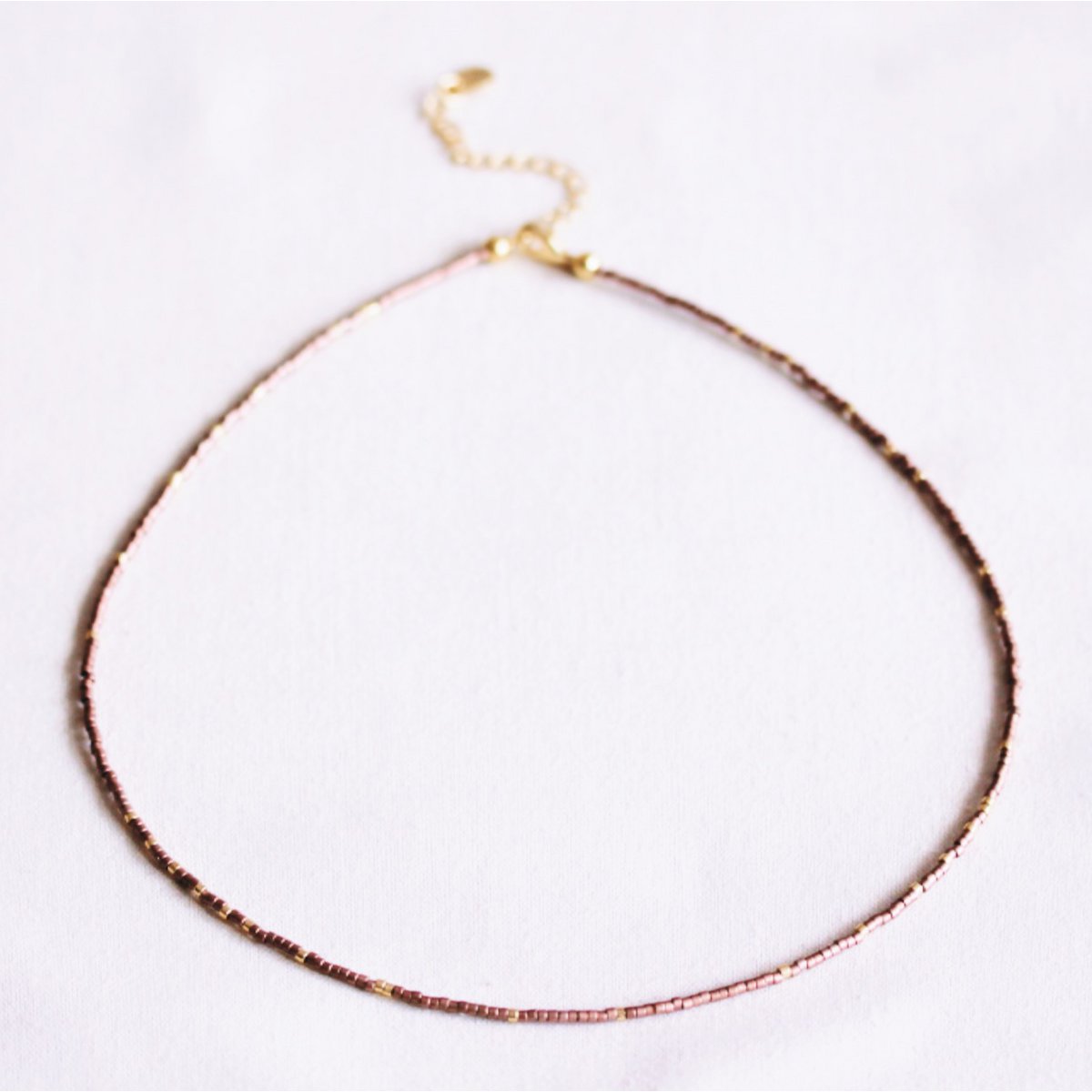Collana Miyuki - placcata bronzo/oro
