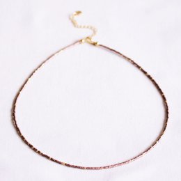 Collana Miyuki - placcata bronzo/oro
