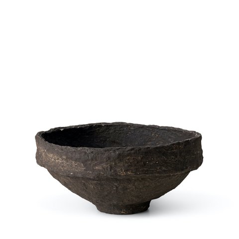 SUSTAIN Sculpturale schaal, groot bruin
