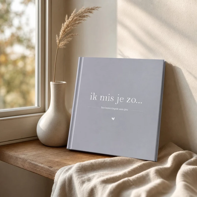 Phyllbooks I Miss You So Memory Book - Libro in lutto - Blue Grey