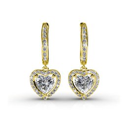 Only Love earrings - Gold and crystal