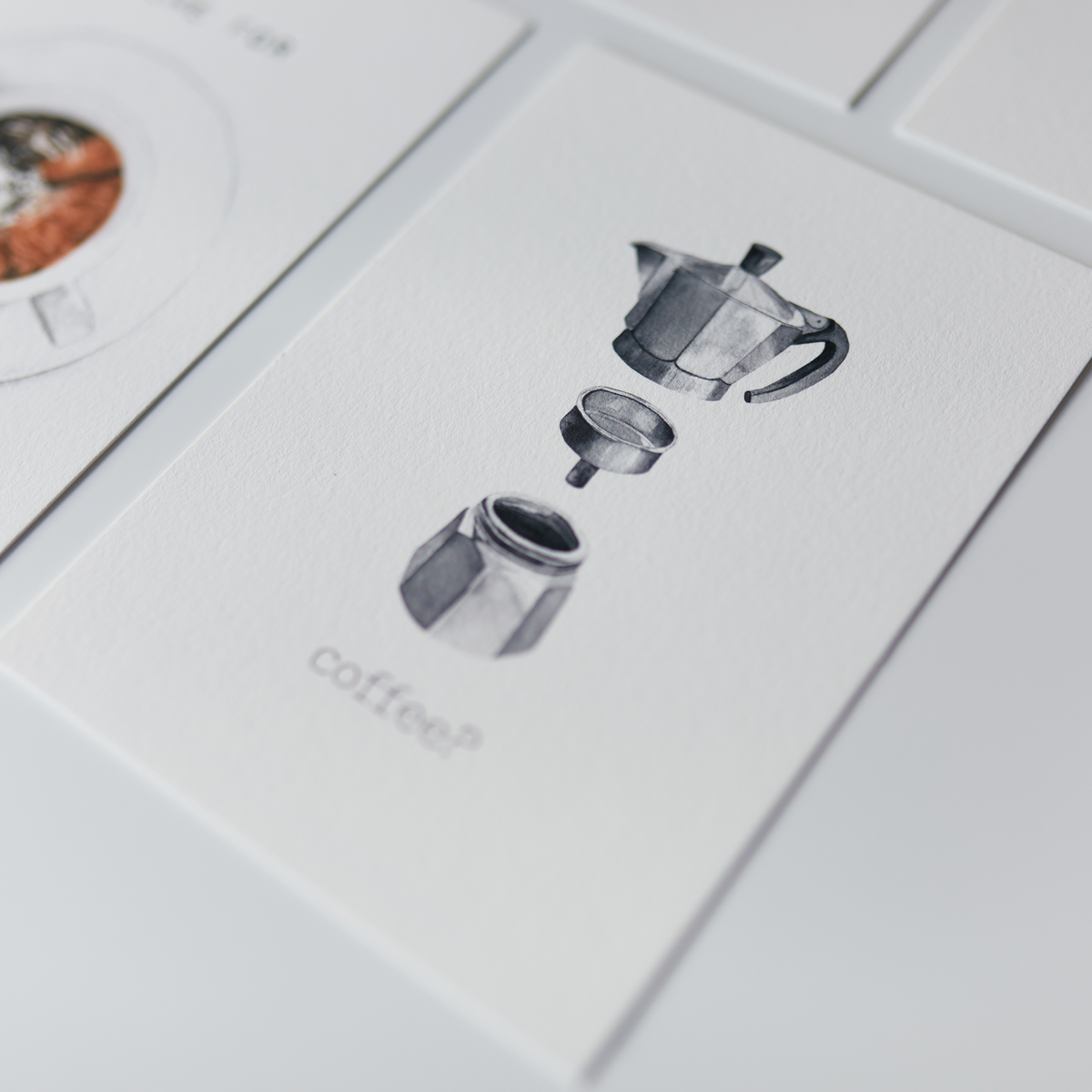 Postkarte "Coffee?" Moka