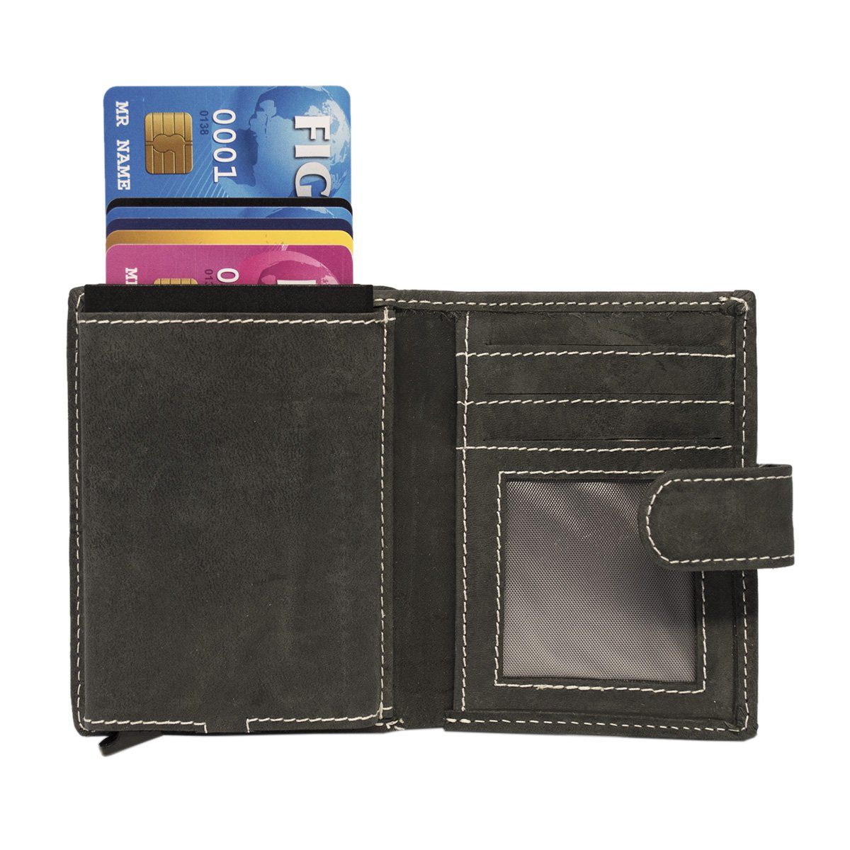 Kartenetui Leder - Cardprotector - Miniwallet - Mini Wallet - In 3 Farben - Kreditkartenetui