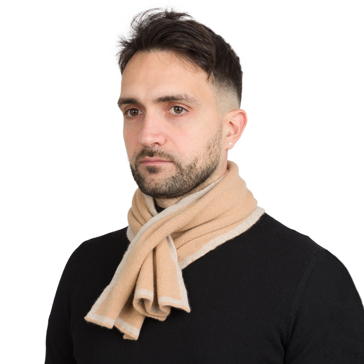 DUETTO - Bufanda de doble cara de puro cashmere
