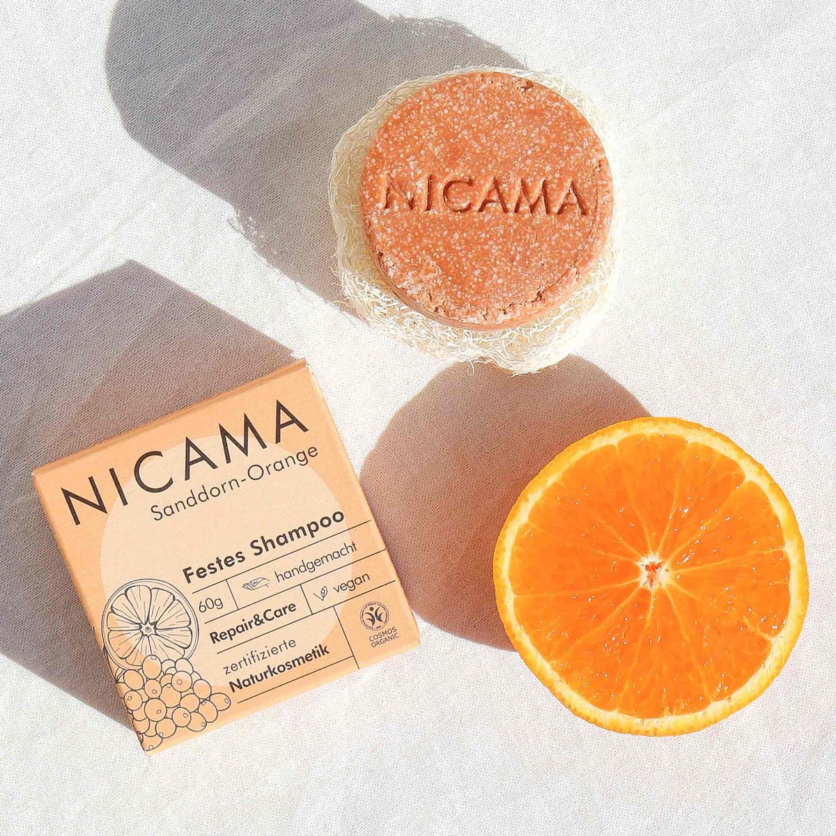 NICAMA - Shampoo Solido - Arancio Olivello Spinoso (COSMOS)