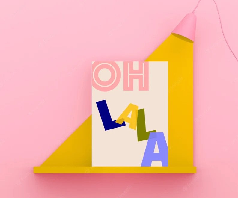 oh lala Postkarte