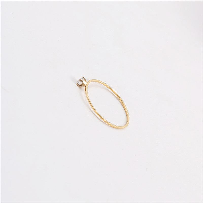 Ana - Solitaire Ring Wedding Band