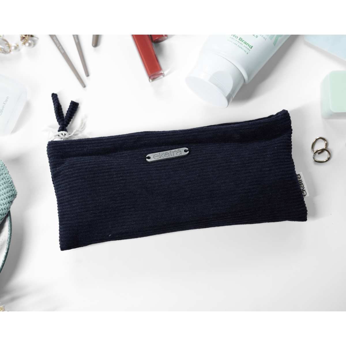 Etui | Barwiony sztruks organiczny, ręcznie wykonany | Bawełna