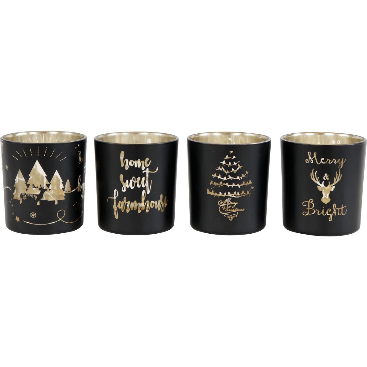 LUCES DE MESA MERRY&BRIGHT JUEGO DE 4 PIEZAS (HOFF1385)