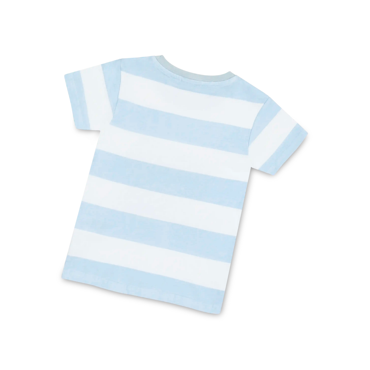 koaa – L'Éléphant « Guck Guck » Stripes – T-Shirt blanc/bleu