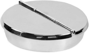 EDZARD folding ashtray Ashburn, heavy silver-plated, diameter 16 cm, 4 storage trays
