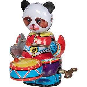 Blikken Speelgoed - Pandabeer Met Trommel