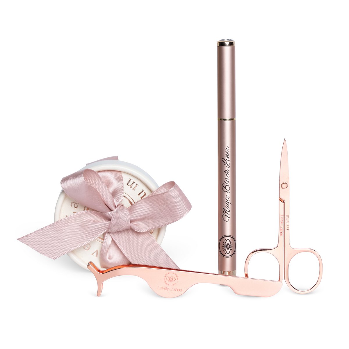 Lovely Lashes Deluxe Kit con delineador de ojos negro