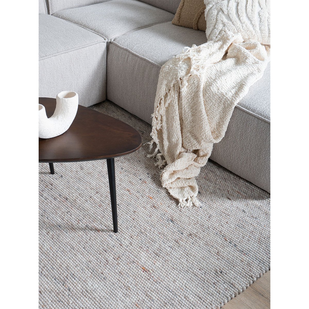 Teppich Scott Dunkelbeige 240 x 340 cm