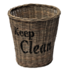 Waste Basket  'Keep Clean'