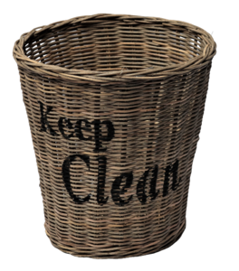 Waste Basket 'Keep Clean'