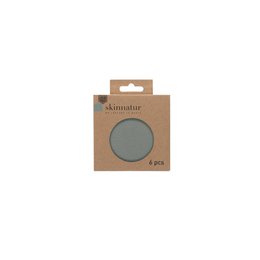 Sous-verre Skinnatur | cuir recyclé | Environ 10 cm | lot de 6