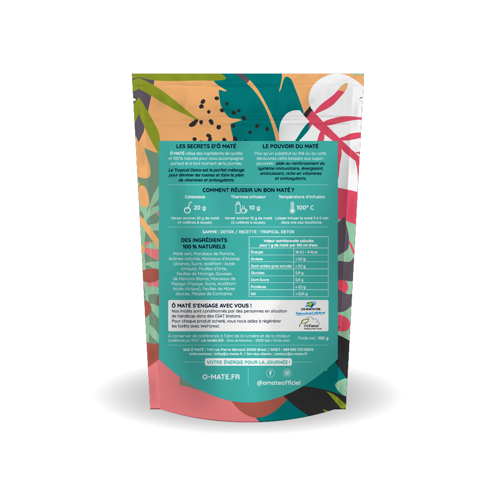 Tropical Detox, mate desintoxicante - 100g