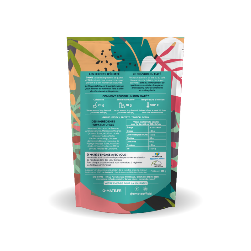 Tropical Detox, ontgiftende mate - 100g