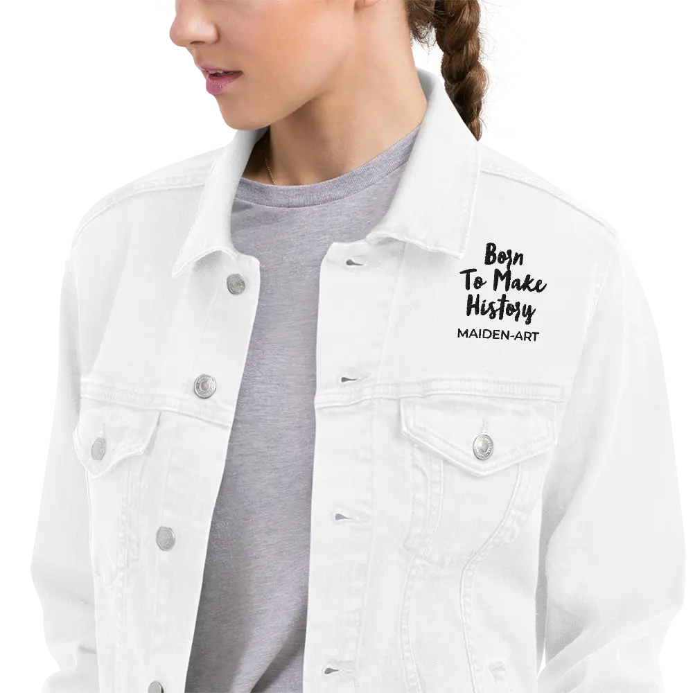 Unisex denim jacket The Rebel Girl in Me will never die