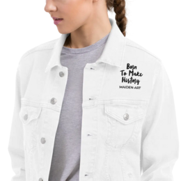 Unisex denim jacket The Rebel Girl in Me will never die