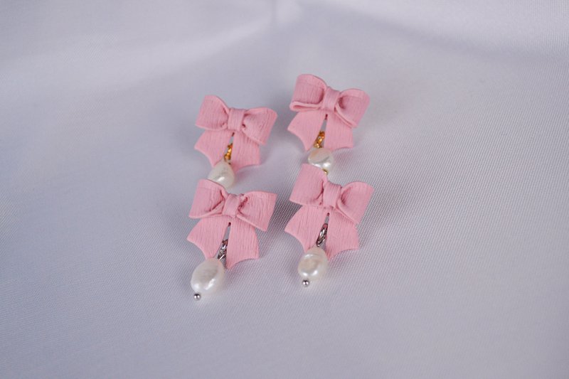 Coquette øreringe i pink