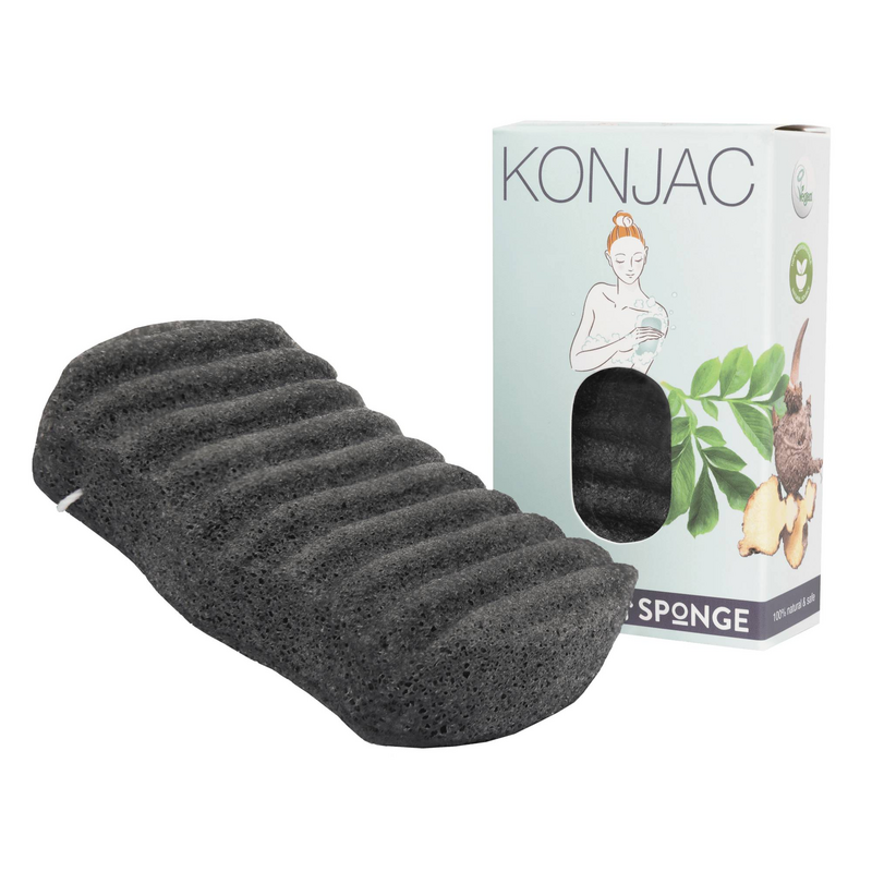 Spugna di konjac per il carbone - grasso (impura) pelle