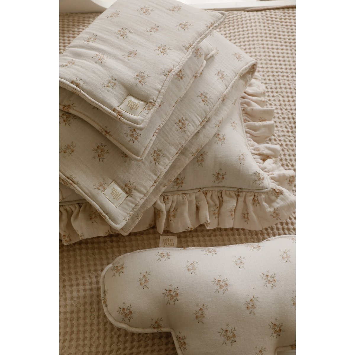 Manta de muselina para bebé "Boho Flowers"