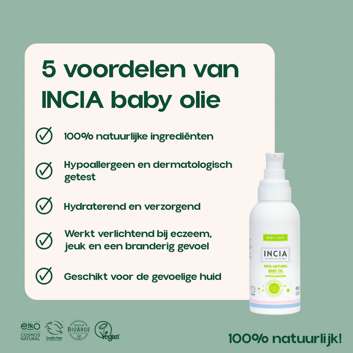 INCIA Natürliches Babyöl