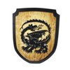Heraldic shield dragon wooden toy