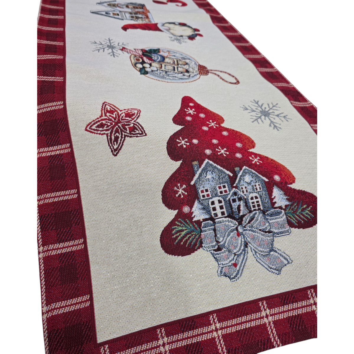 Scottish Gnome Christmas Runner Lurex in Gobelin