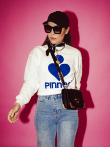 Boxy Sweater PiNNED Cobalt Velvet