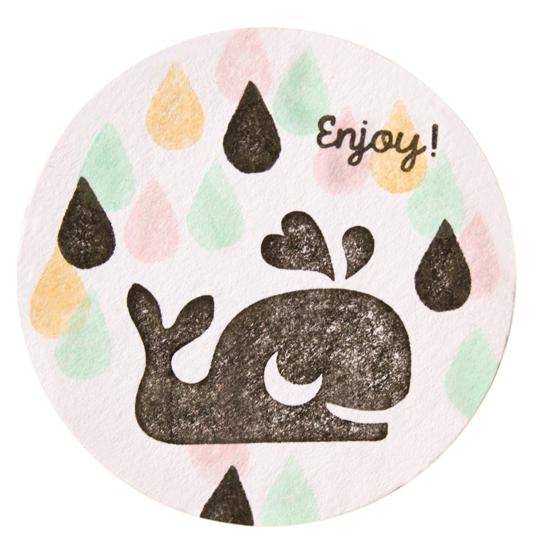 Leuke walvisstempel voor creatieve avonturen