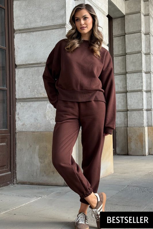 RUBI sweatpants - cotton - chocolate brown